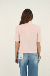 GIACCA MEZZA MANICA ROSA