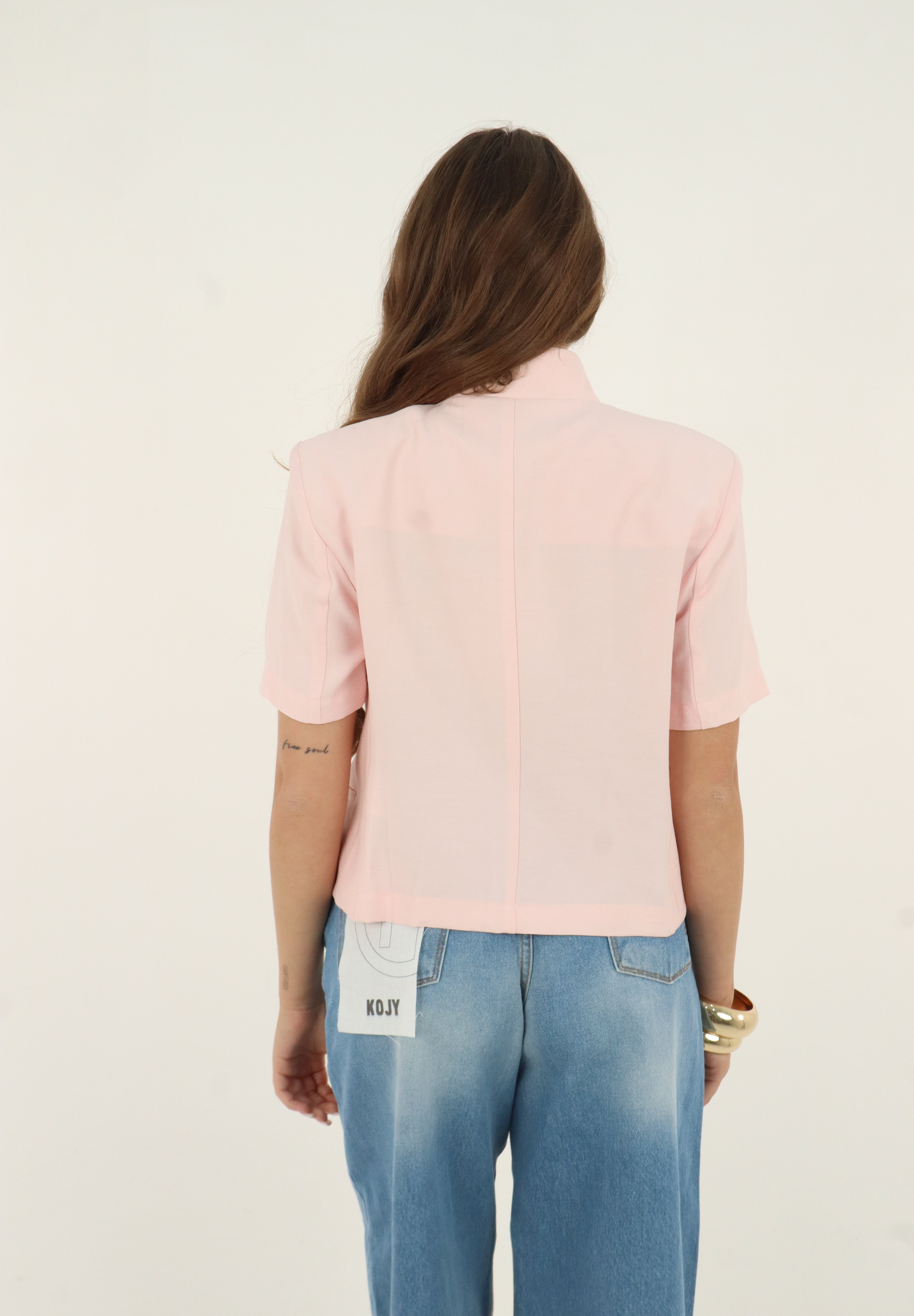 GIACCA MEZZA MANICA ROSA