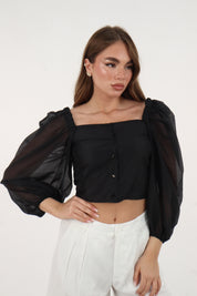 TOP CORALINE NERO