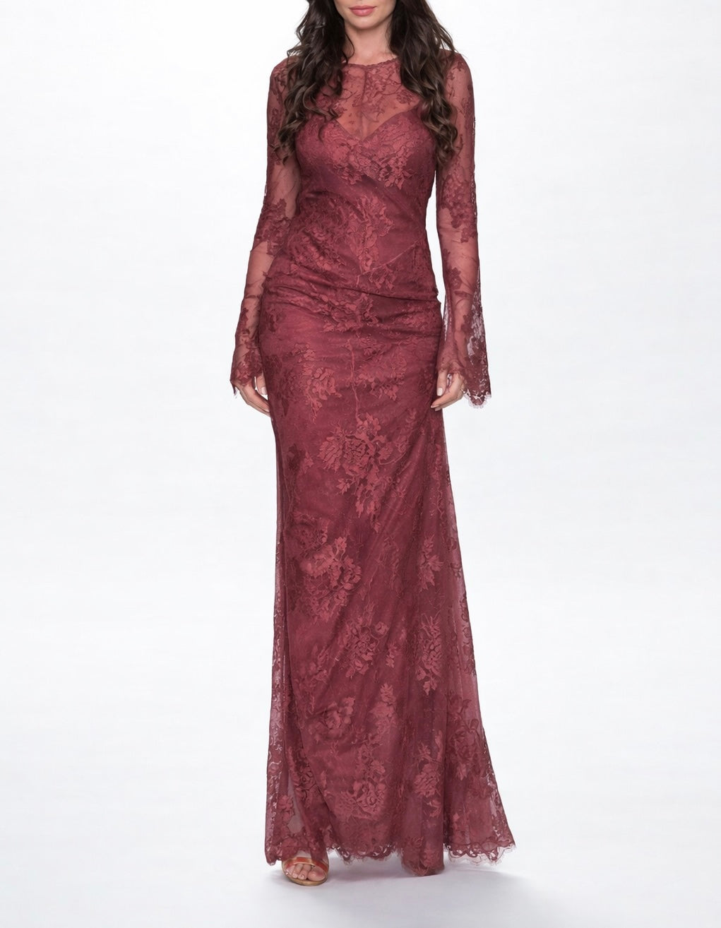 STRAIGHT DRESS NOA BURGUNDY