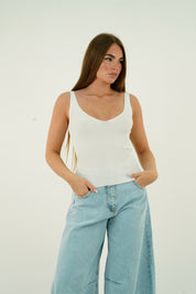 TOP COSTINE BIANCO