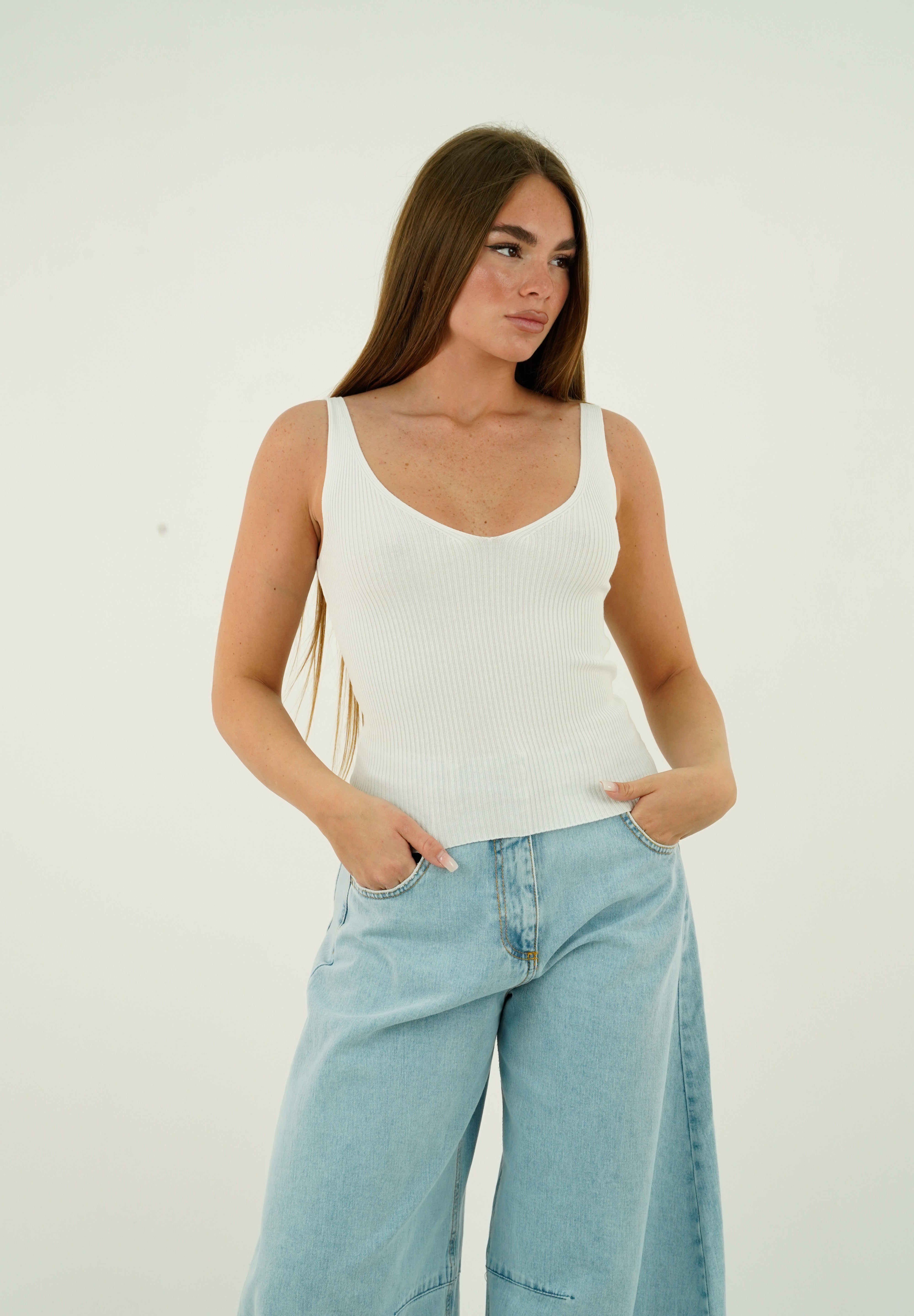 TOP COSTINE BIANCO