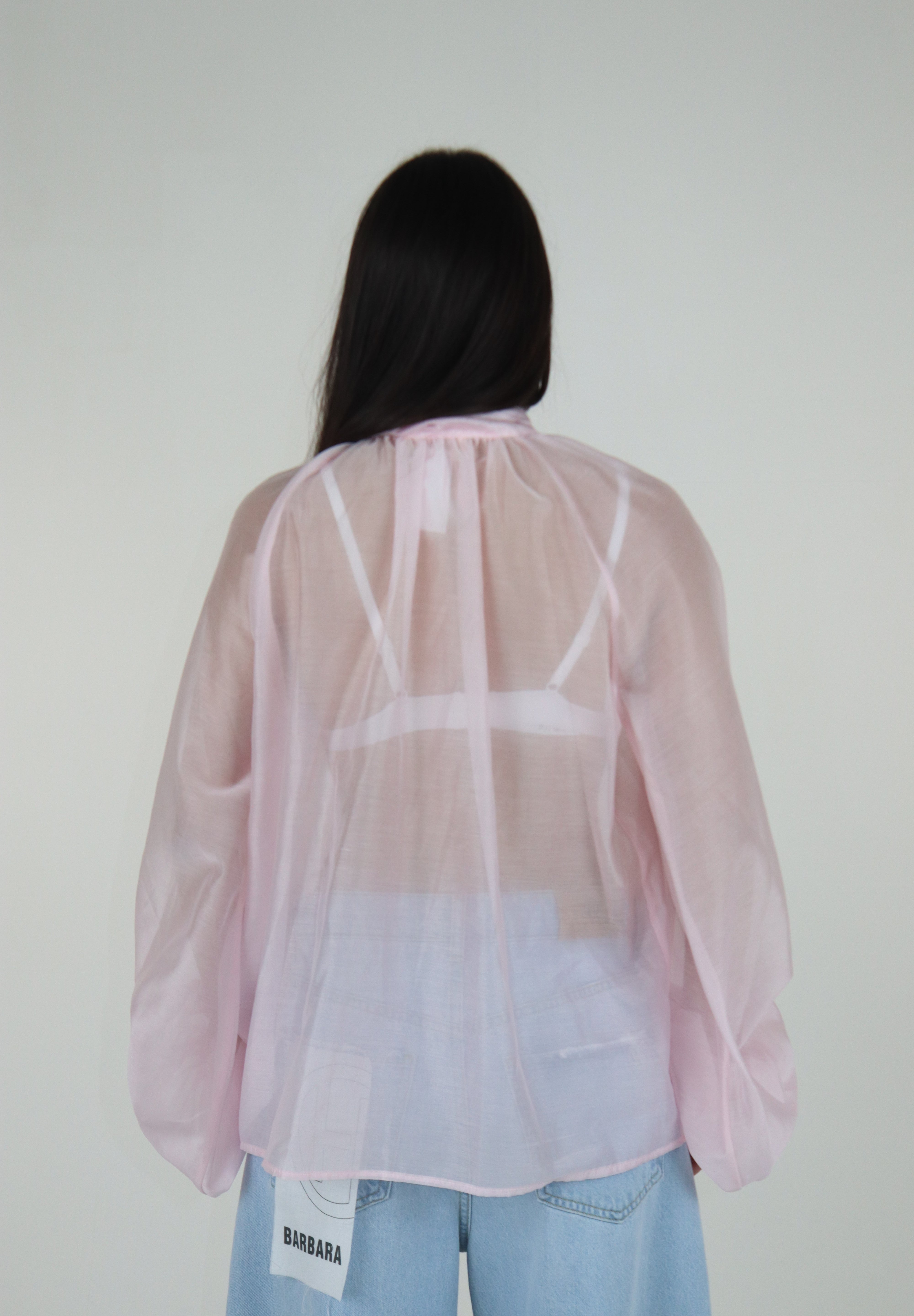 CAMICIA FIOCCO ROSA