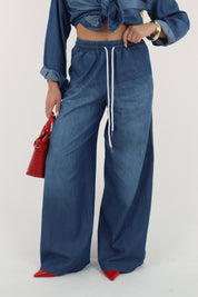 PANTALONE DENIM COULISSE
