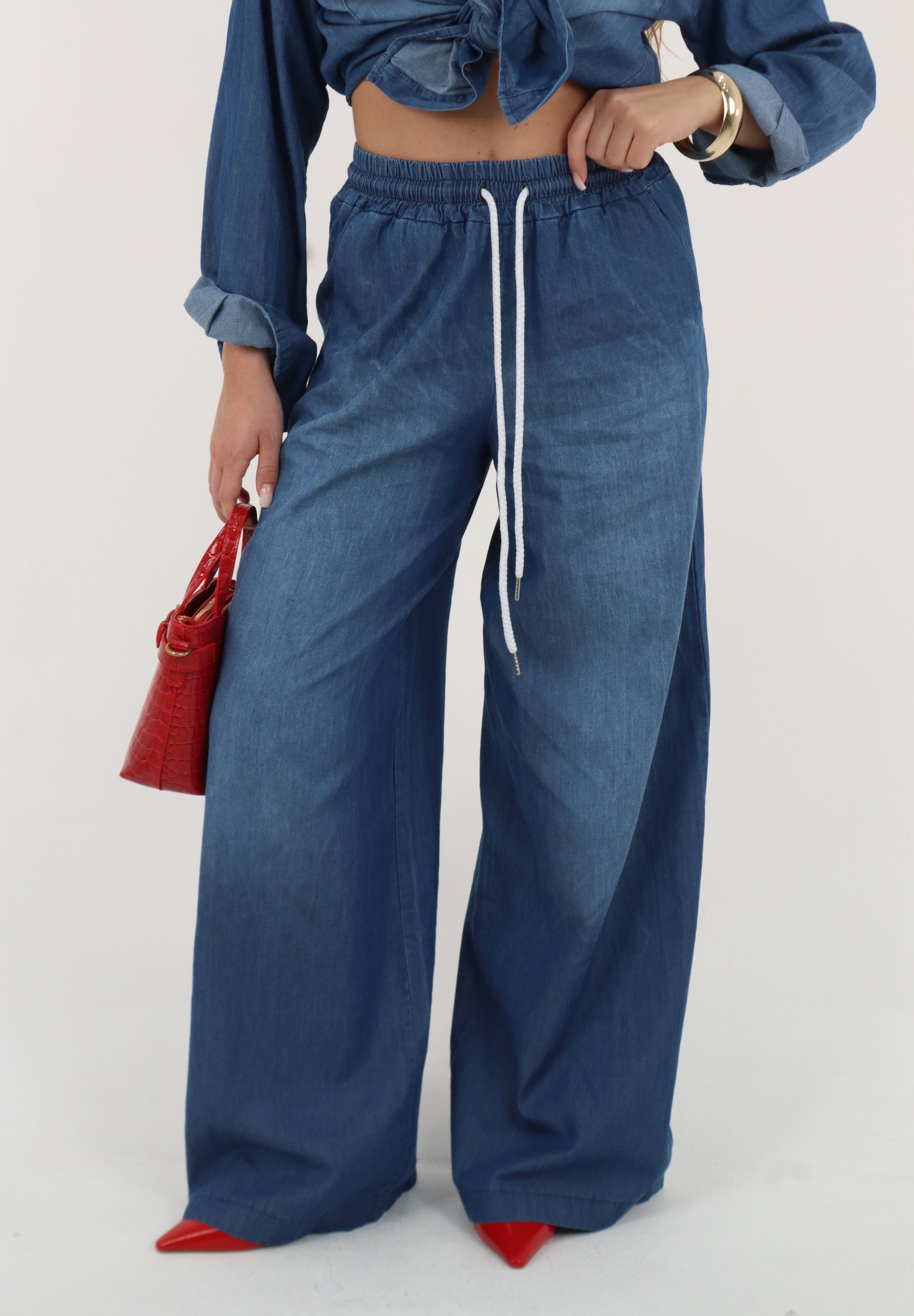 PANTALONE DENIM COULISSE