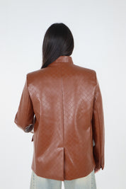 GIACCA LEATHER CARAMELLO