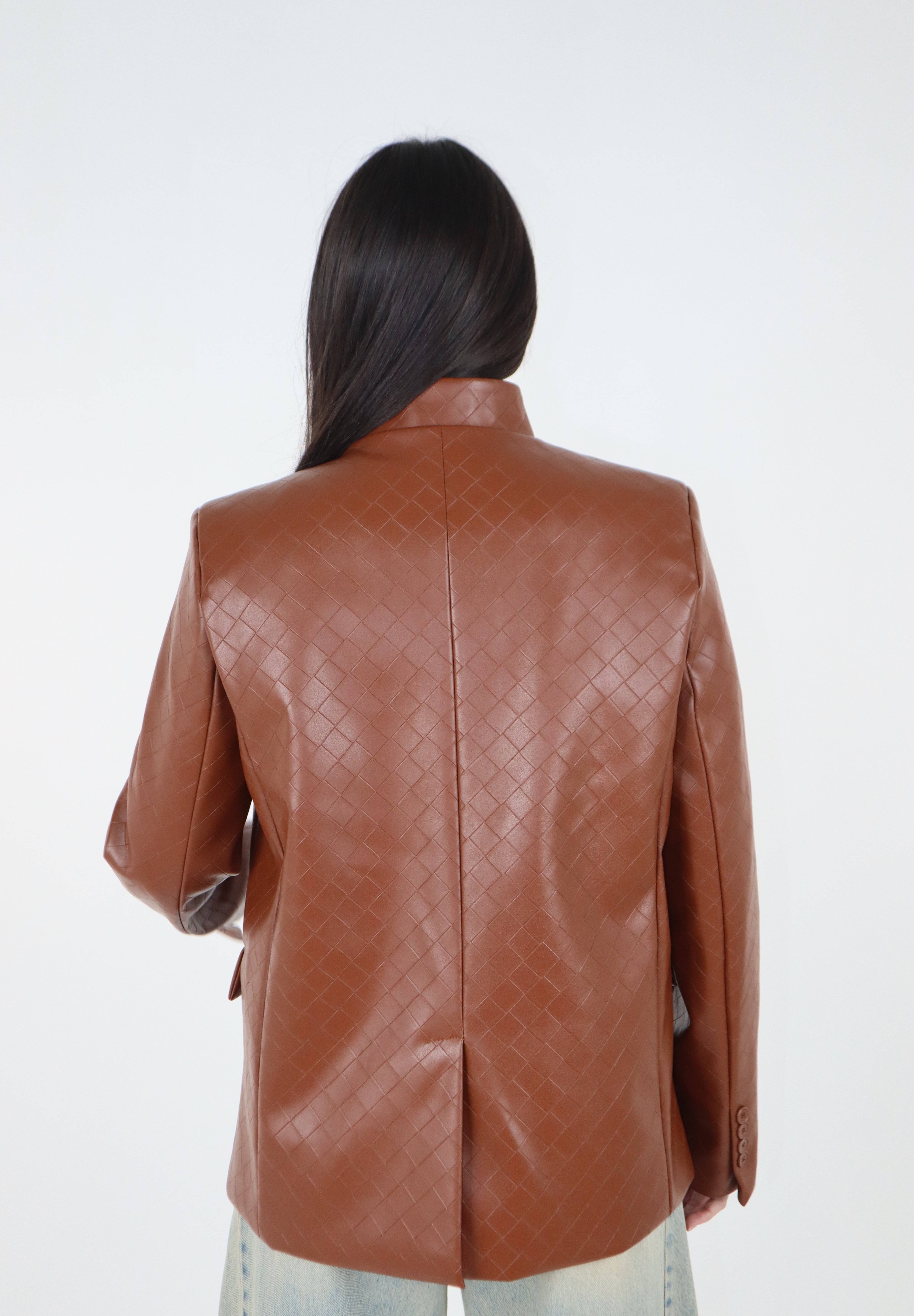 GIACCA LEATHER CARAMELLO