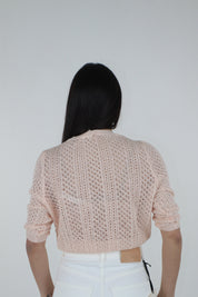 MAGLIA TRAFORATA ROSA
