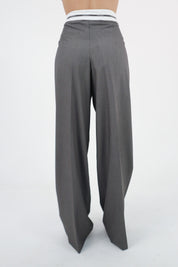 PANTALONE GRIGIO MELANGE