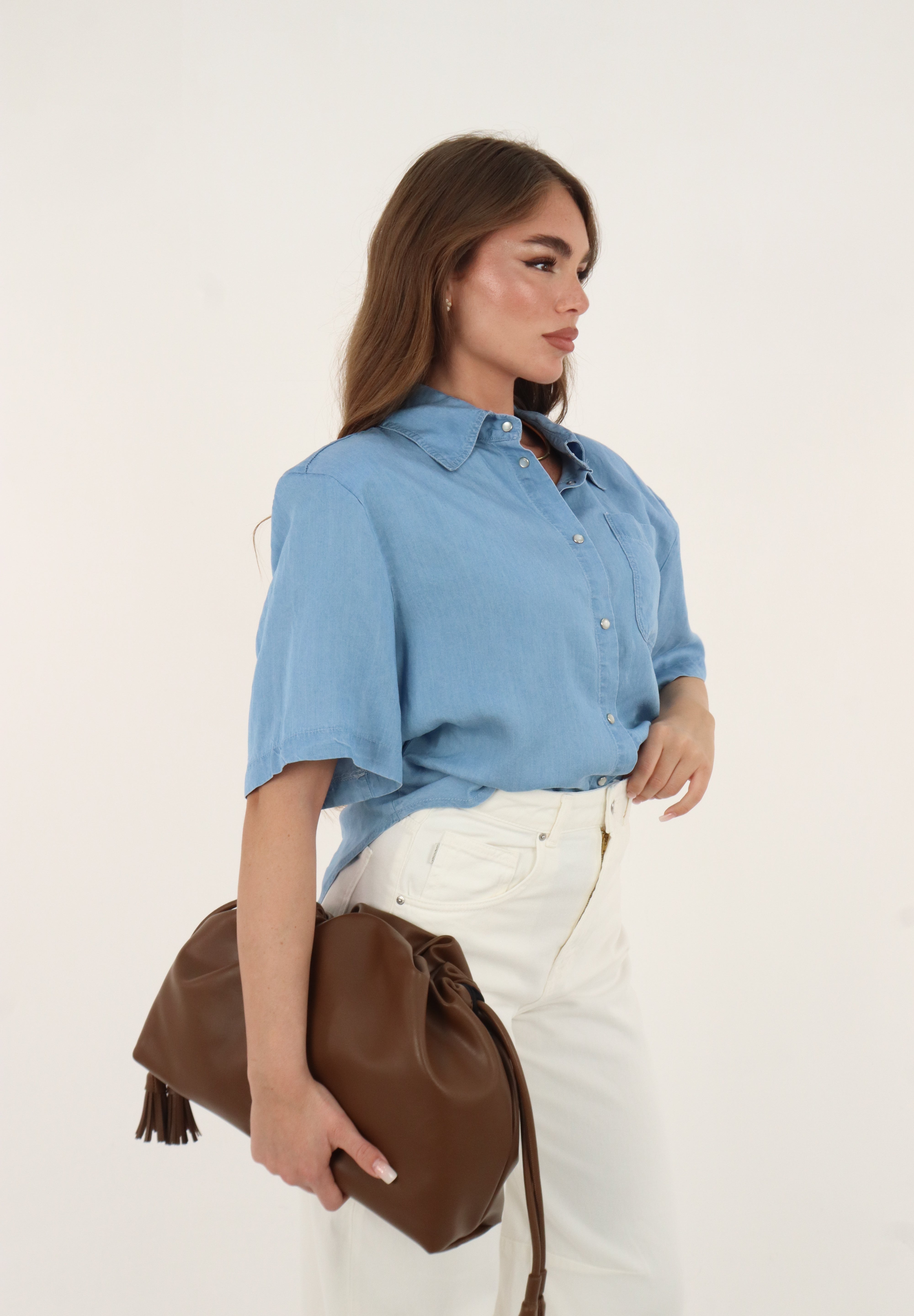 CAMICIA DENIM TENCEL