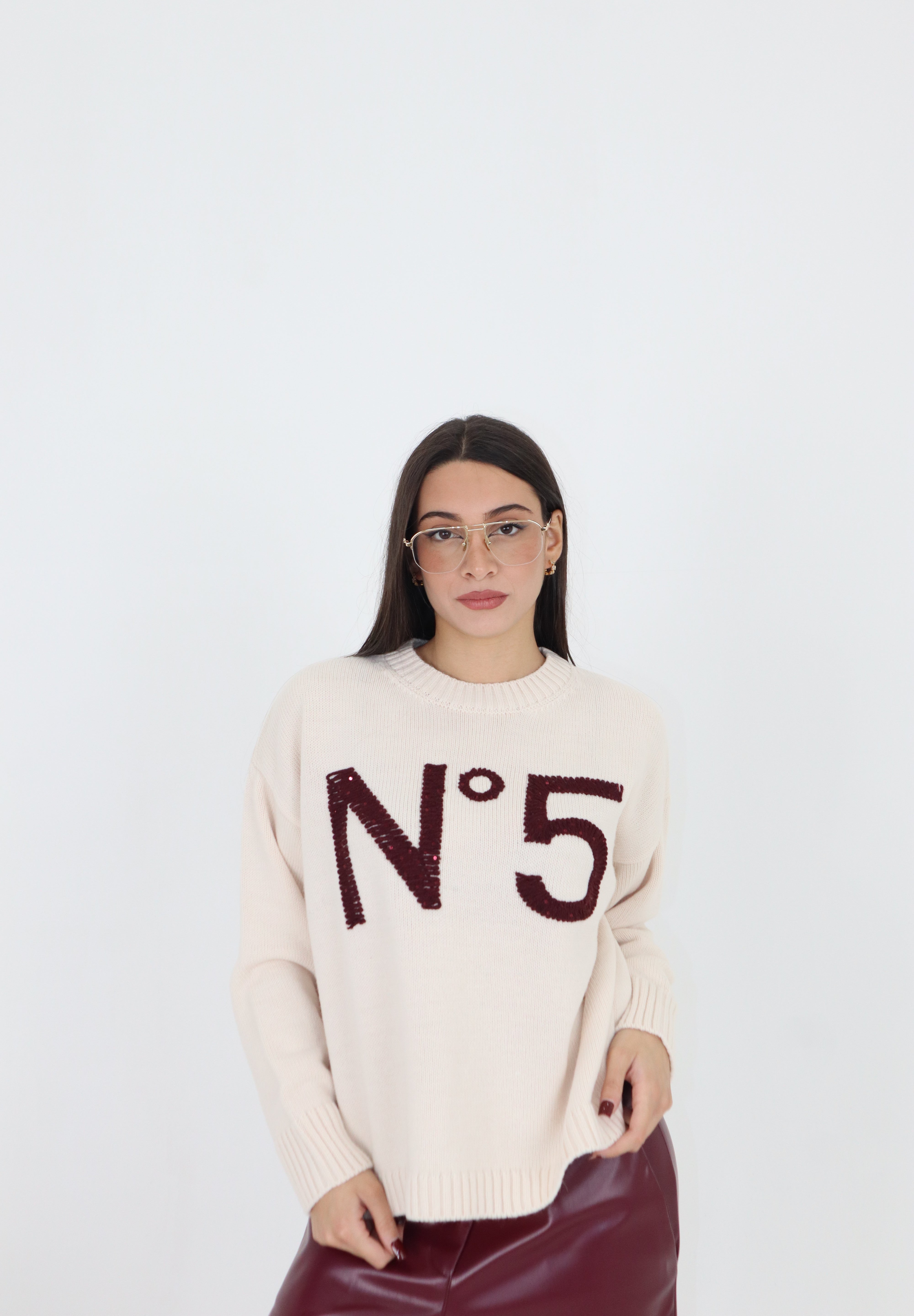 PULL N•5 CON PAILLETTES