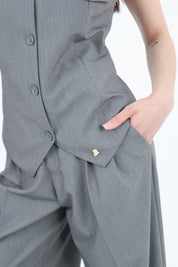 GILET REVERSE GRIGIO