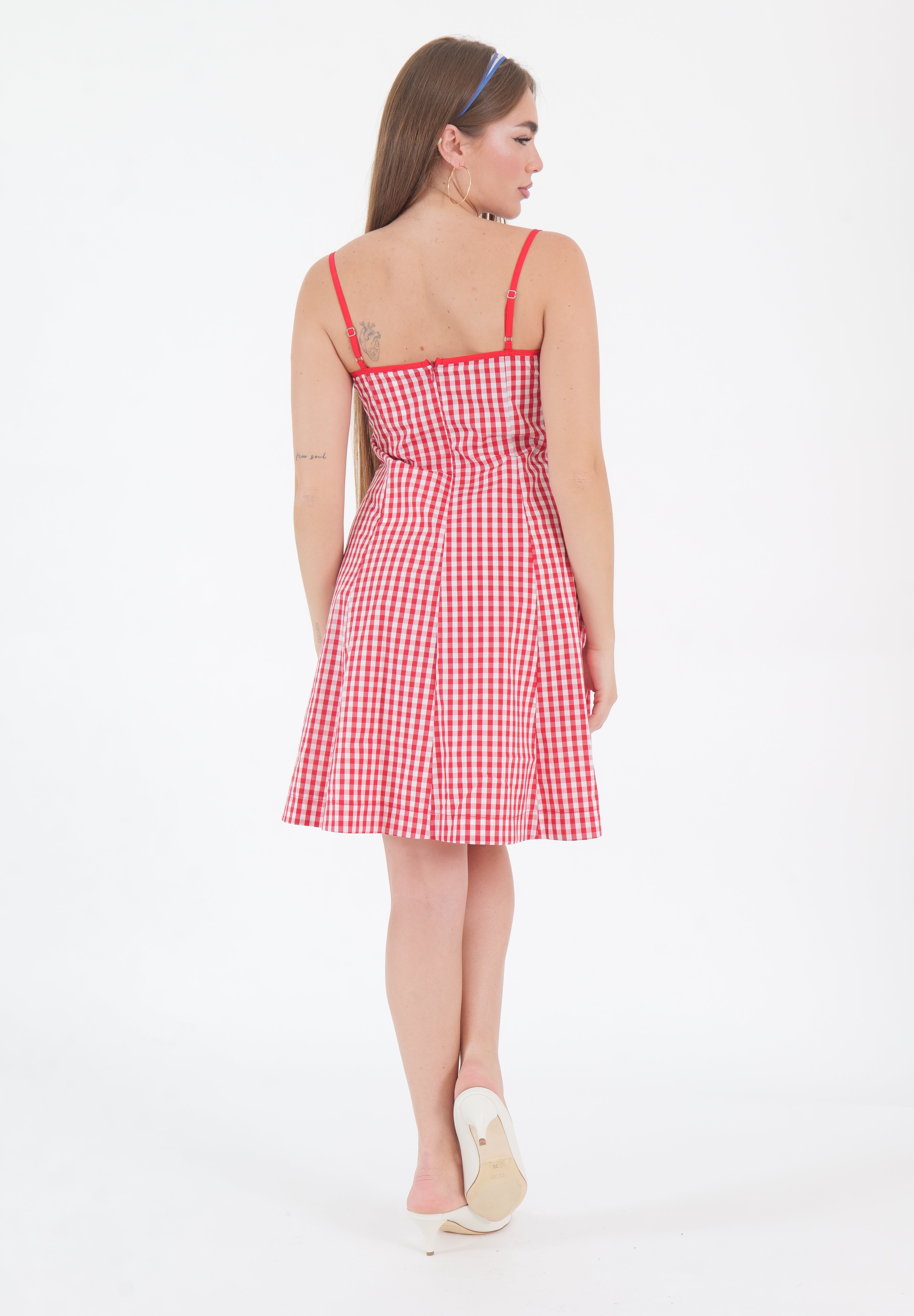 MINI DRESS VICHY ROSSO