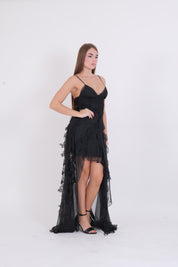SLIP DRESS IRIS BLACK