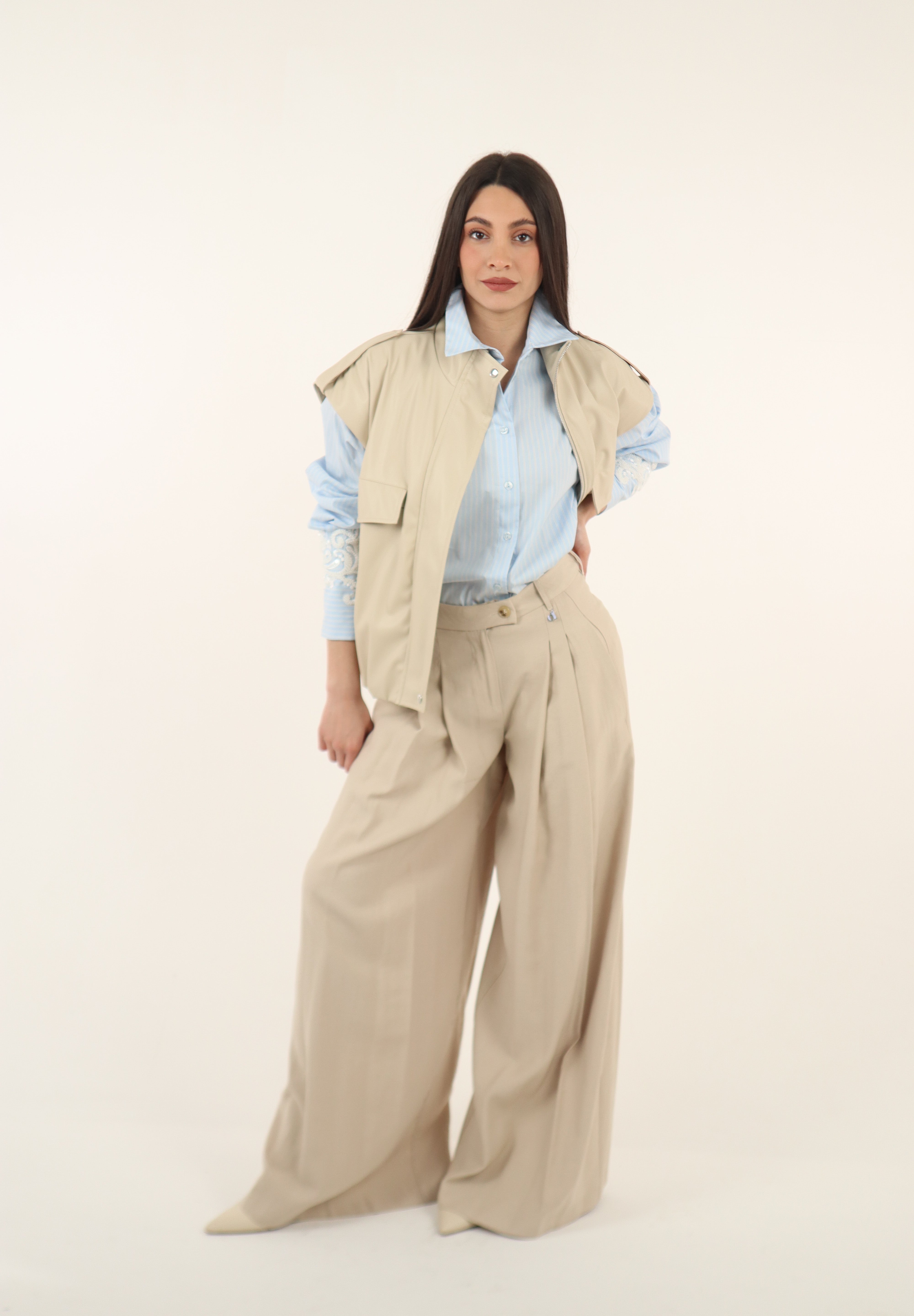 PANTALONE DIXIE PENCES BEIGE