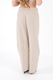 PANTALONE LINO SABBIA