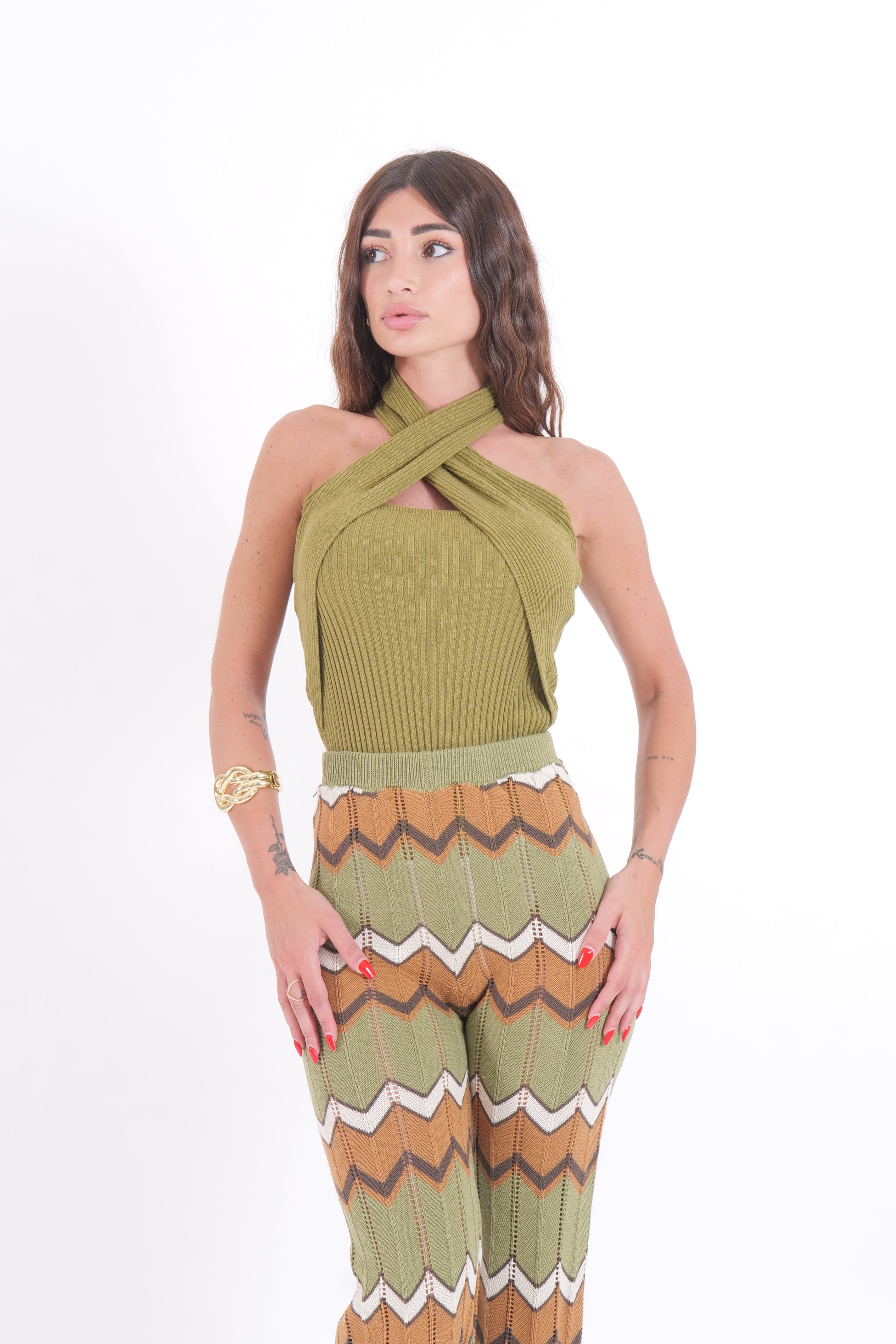 TOP OLIVIA VERDE OLIO