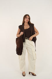 PANTALONE CARGO BURRO