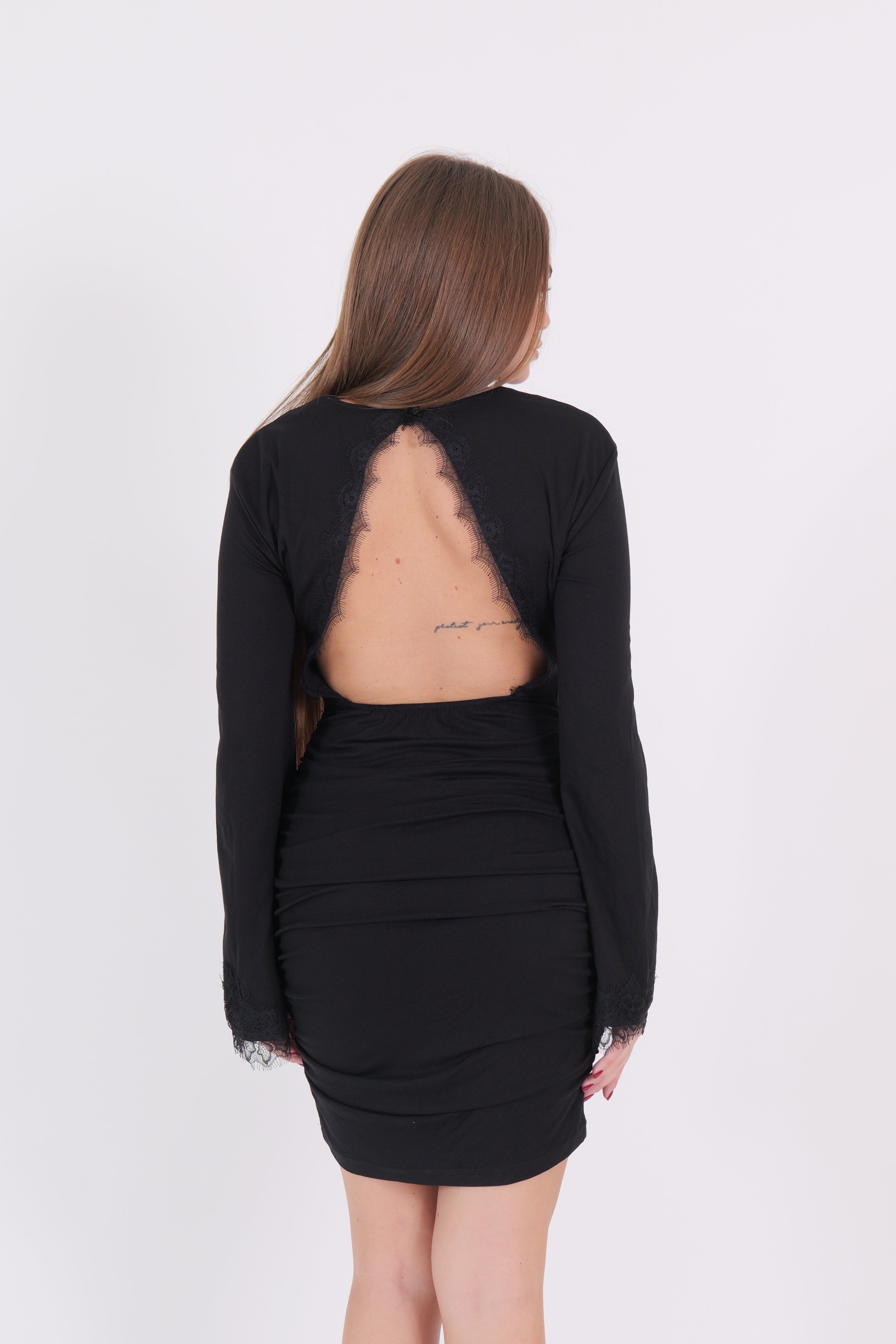DRESS PIZZO NERO