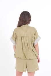 CAMICIA PAILLETTES SALVIA