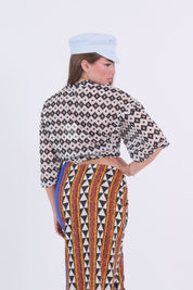 CAMICIA ETNICA NERA E BIANCA