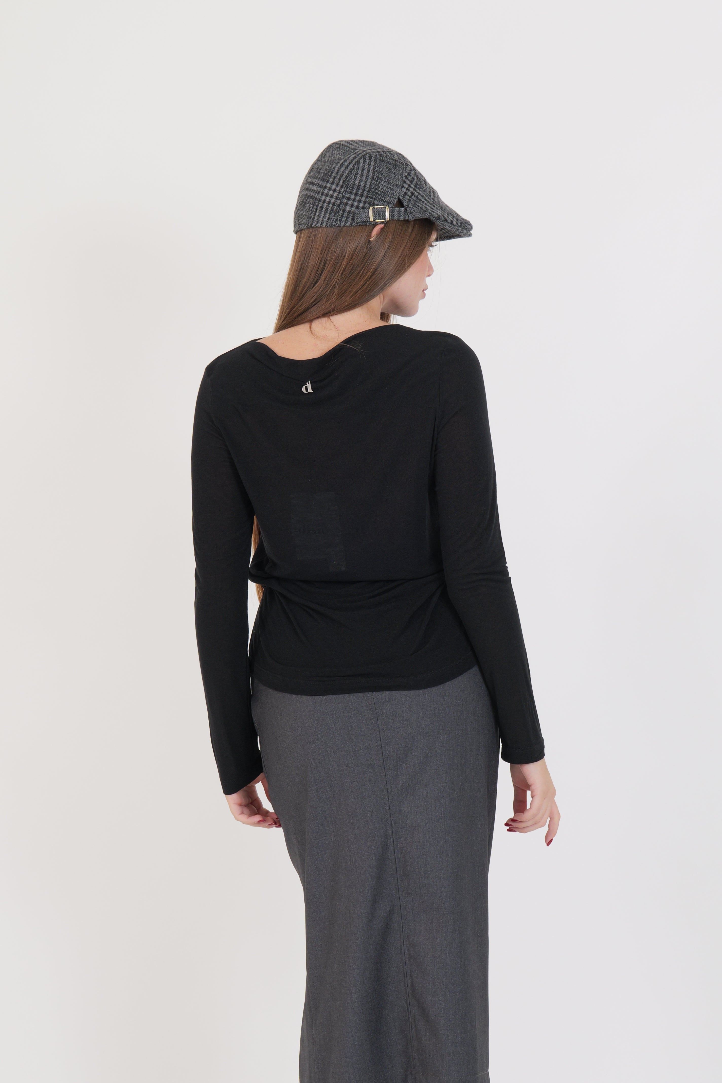 MAGLIA MISTO CASHMERE NERO