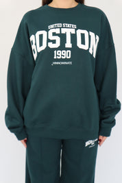 OVER BOSTON ROUND NECK SWEATSHIRT