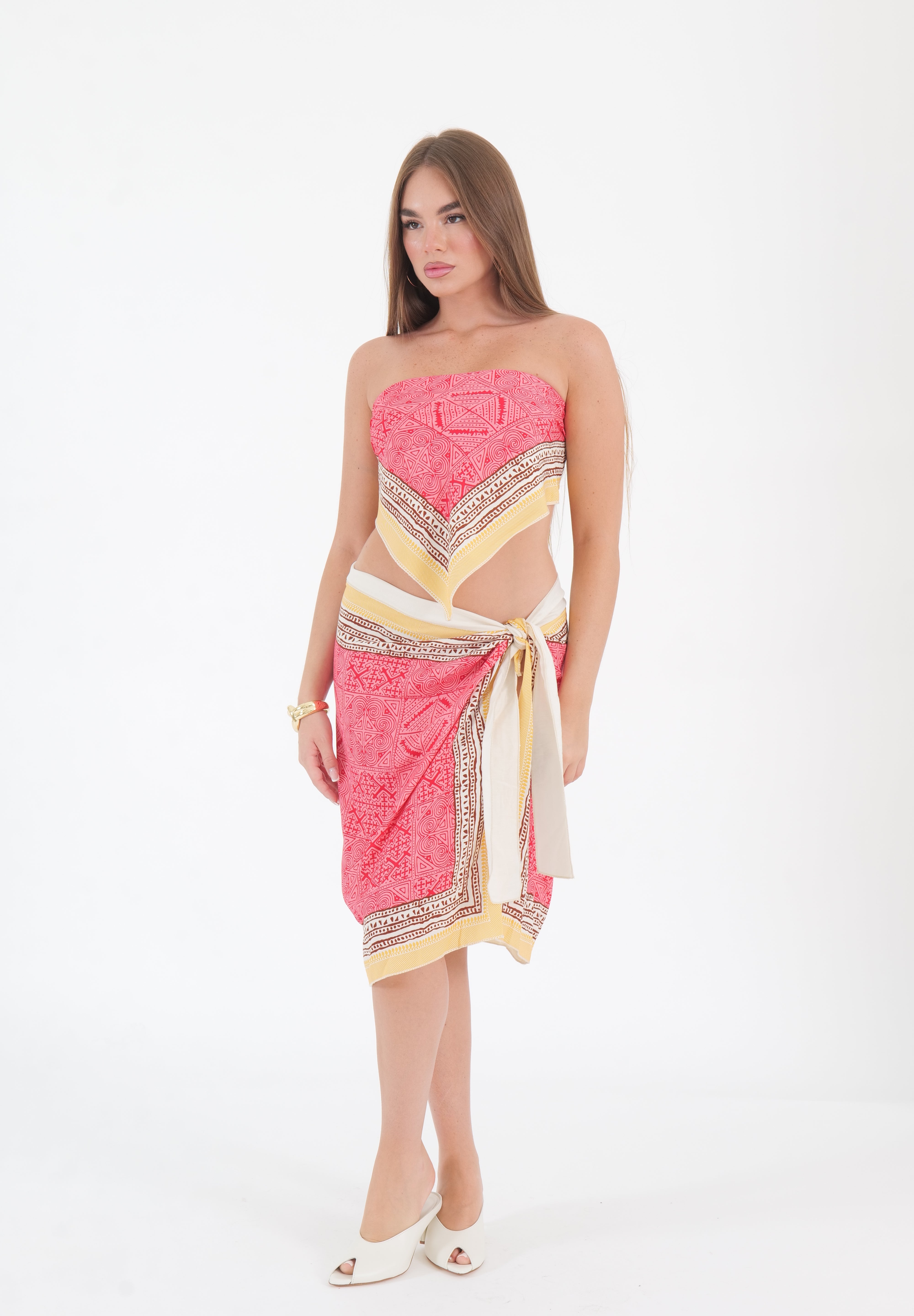GONNA CORTA PAREO FOULARD AMARENA