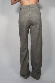 PANTALONE VITA ALTA CHECK