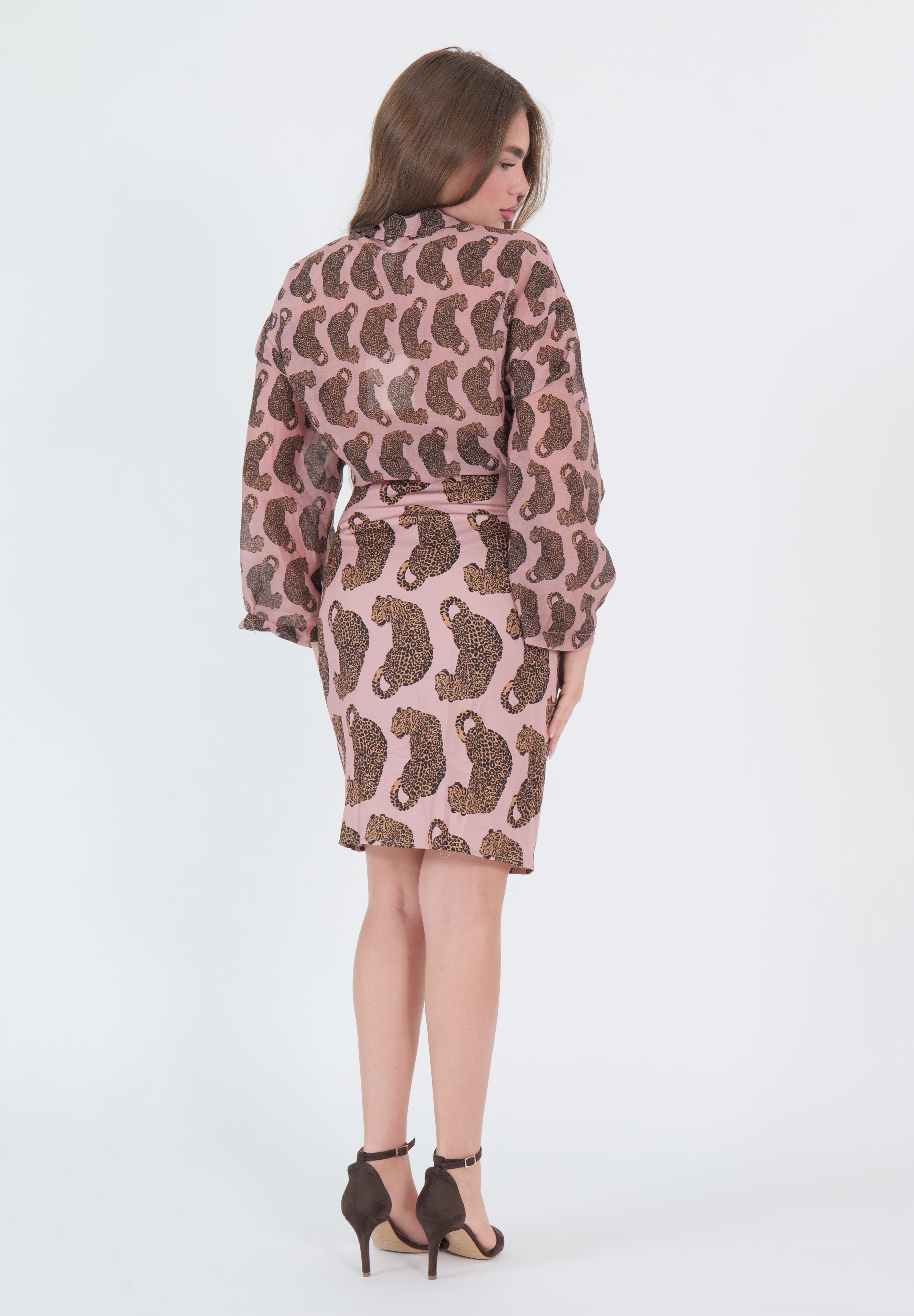 MINI GONNA PAREO LEOPARD