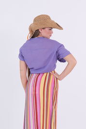 CAMICIA MUSSOLA VIOLA