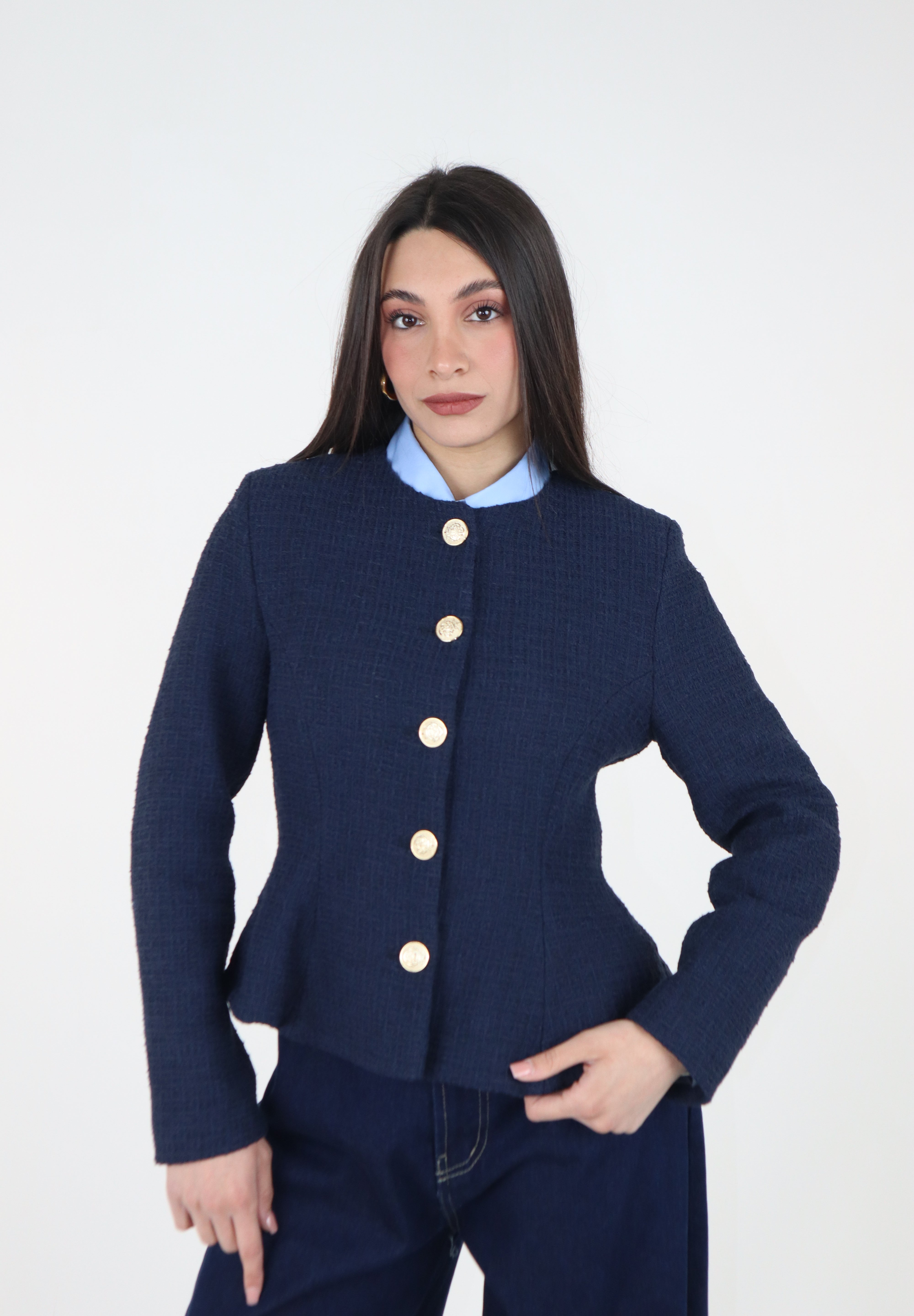 GIACCA BOUCLÈ BLU