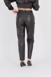 PANTALONE PELLE MORO