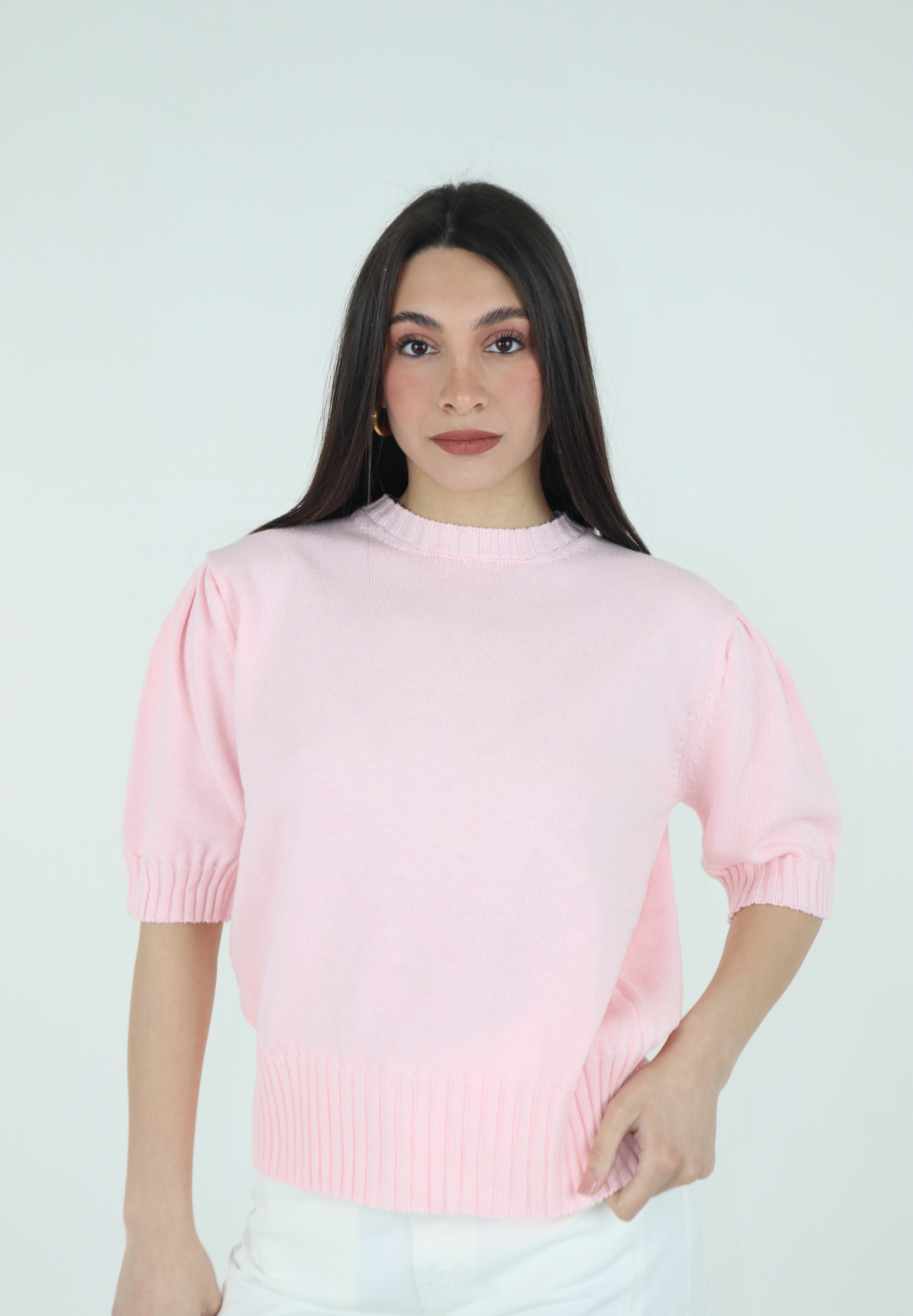 MAGLIA MEZZA MANICA SBUFFO PINK