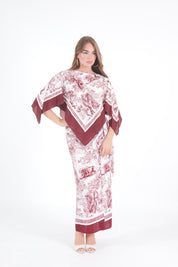 GONNA MIDI FOULARD TOILE INDIA