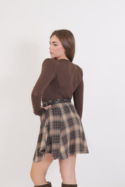 MAGLIA MODAL LANA SPALLINE MORO