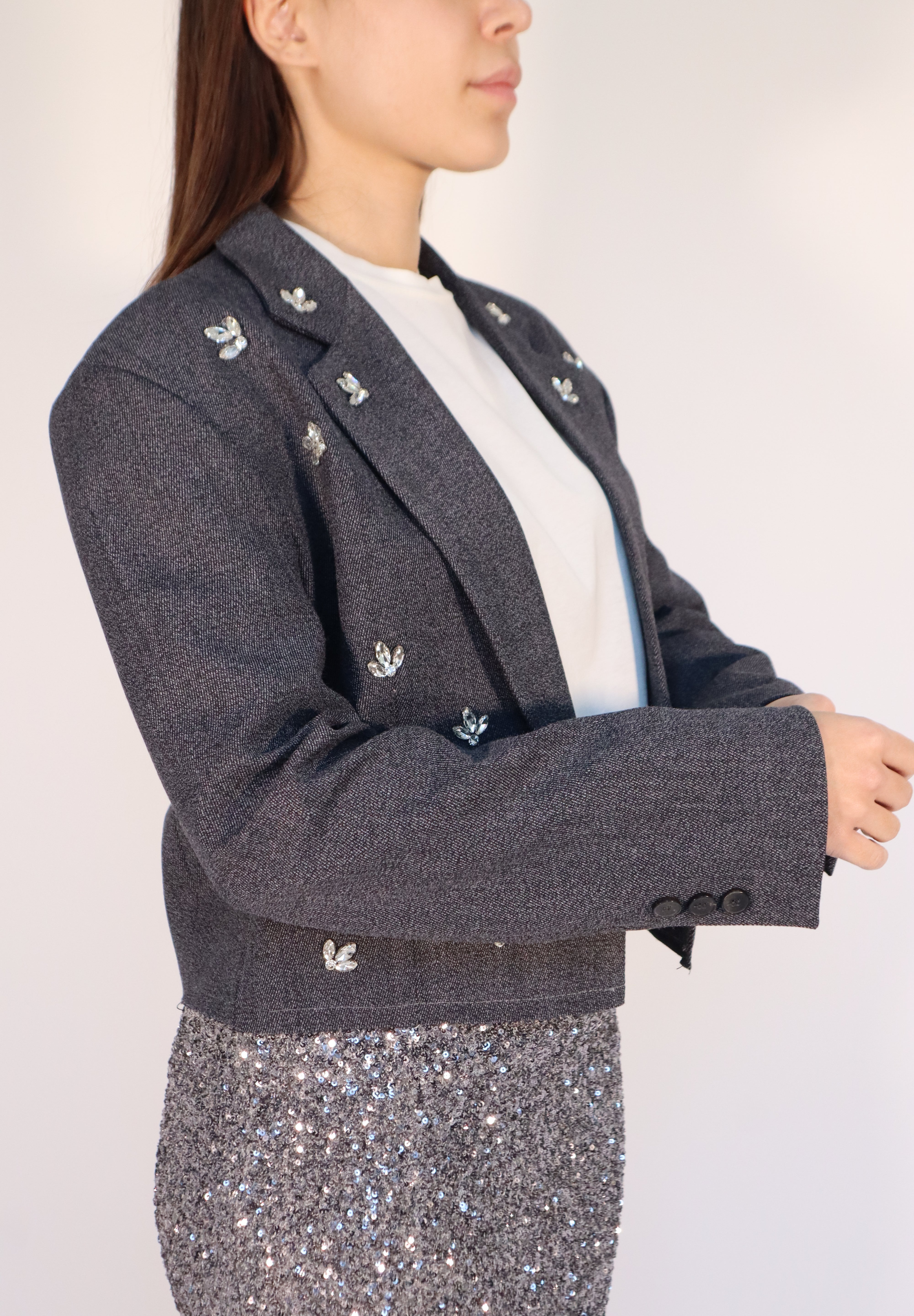 BLAZER CROP SWAROWSKI