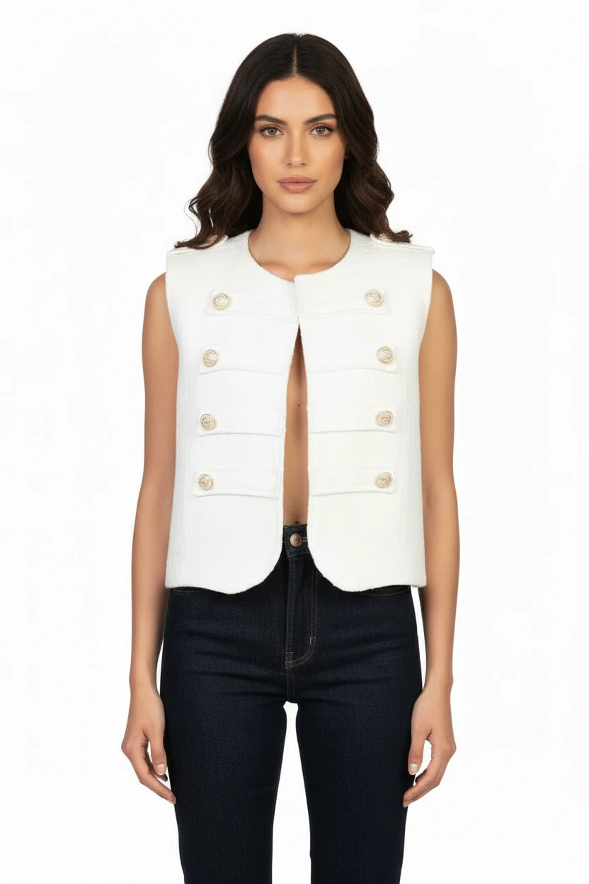 GILET NAPOLEON BIANCO