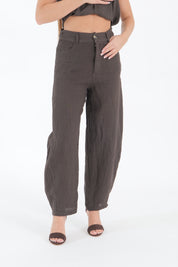 PANTALONE LINO MORO