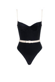 CINDY ONEPIECE BLACK ALMOND