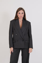 BLAZER GESSATO ANTRACITE VICOLO
