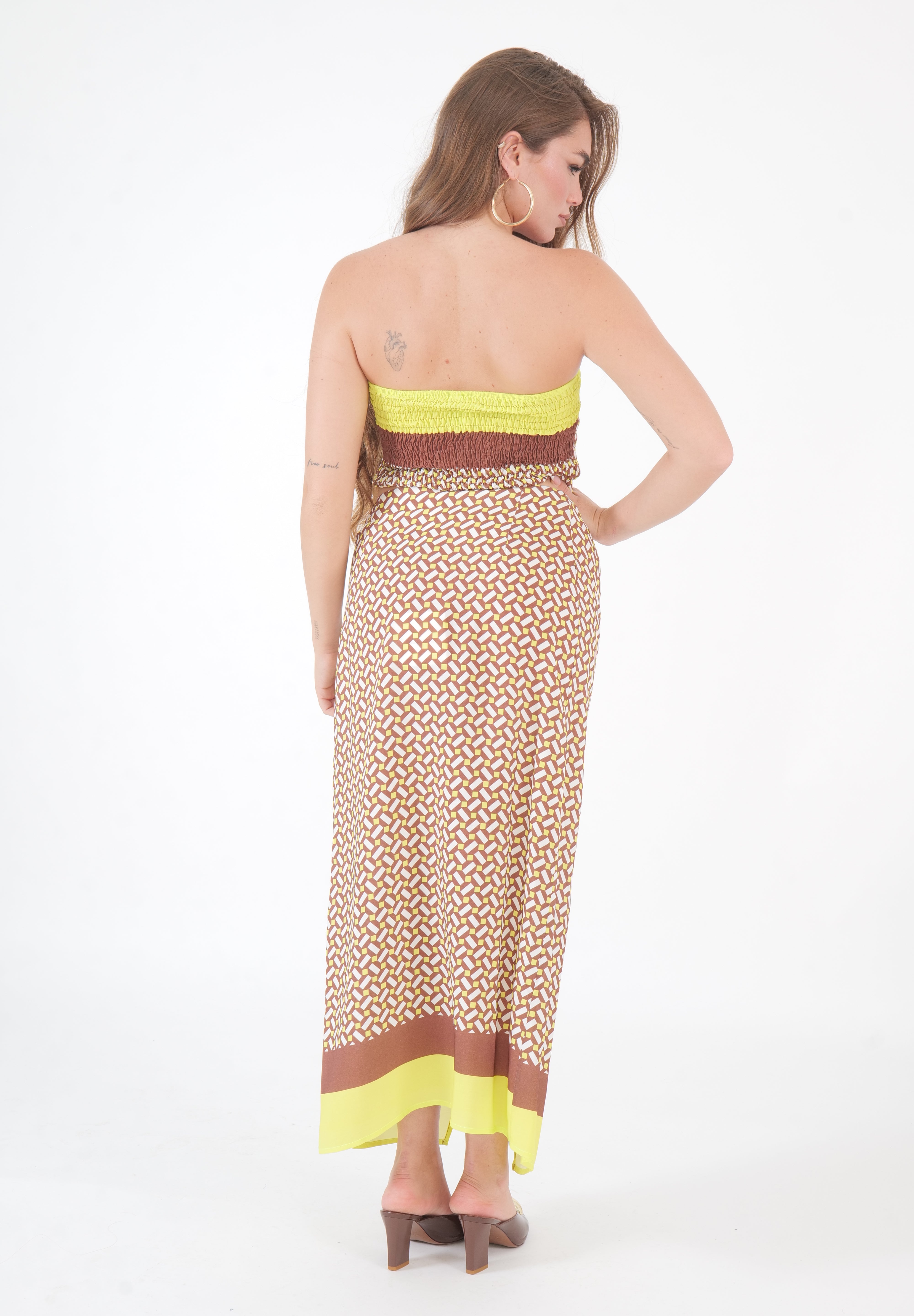 TOP FOULARD LIME