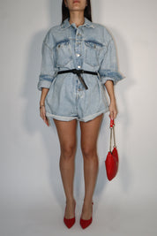 MINI JUMPSUIT IN DENIM