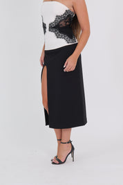 MIDI SKIRT TYLO BLACK