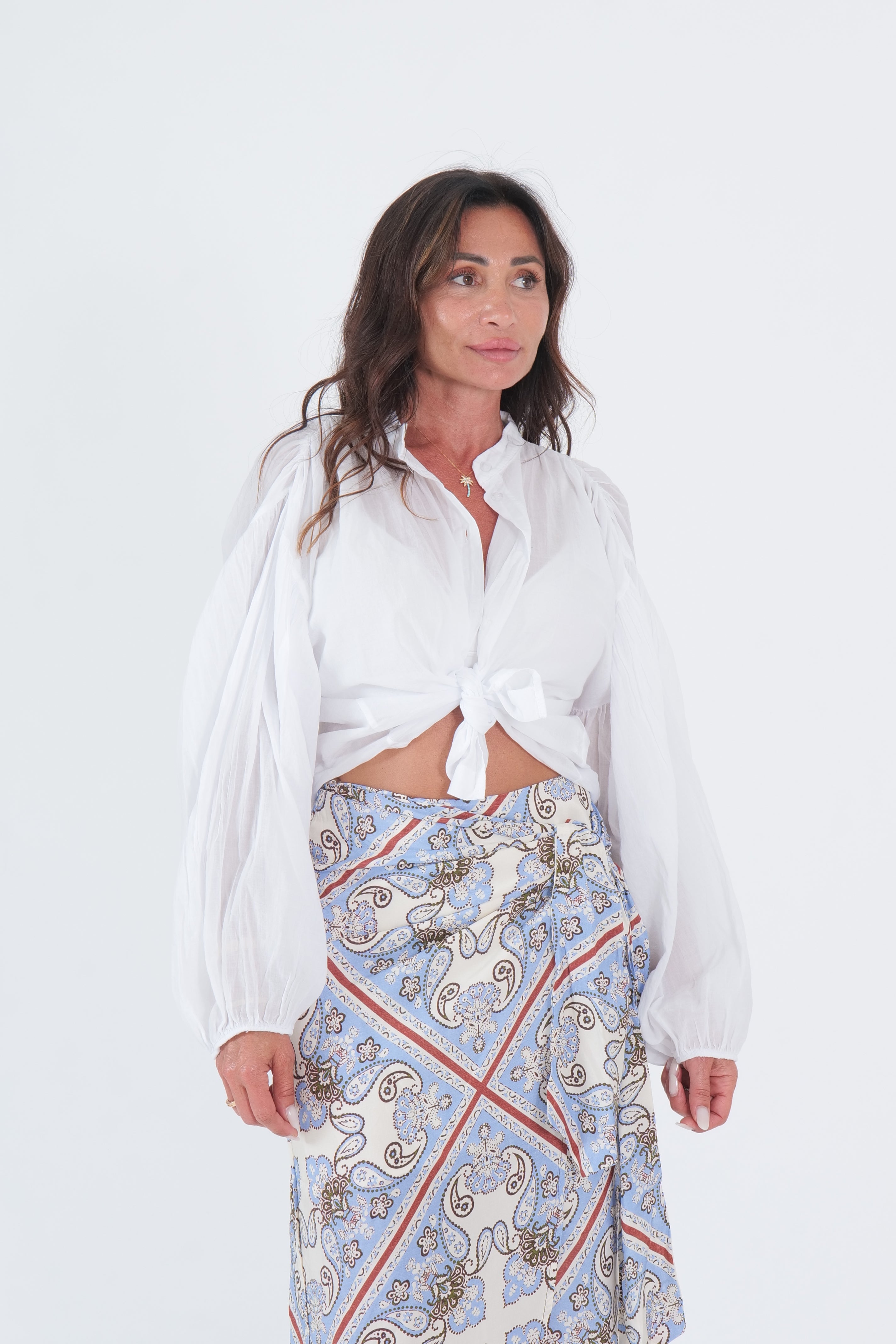 CAMICIA MUSSOLA BIANCA