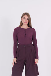 SERAFINA MISTO CASHMERE BORDEAUX