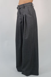 PANTALONE MELANGE CON CINTURA