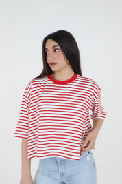 T-SHIRT CROP RED
