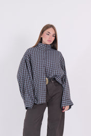 CAMICIA CELESTE/MORO