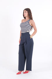 PANTALONE COTTON BLU NAVY